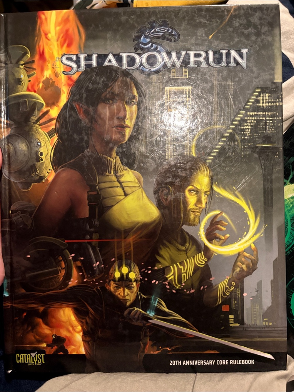 Shadowrun 6 20th Anniversary Core Rulebook - wizKids hardcover